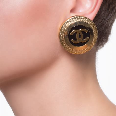 ecchi chanel earrings|vintage Chanel earrings.